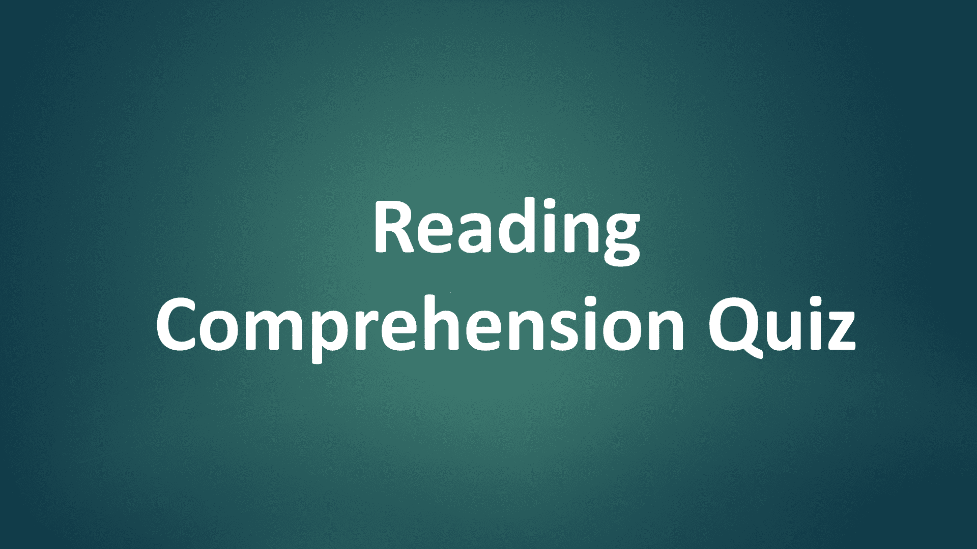 Reading Comprehension Passages For Competitive Exams